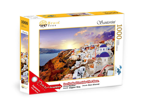 Santorini Jigsaw Puzzle 1000 Piece by Brain Tree Games - Artistic & Scenic - Brain Tree Games LLC - Jigsaw Puzzles - The Puzzle Center -