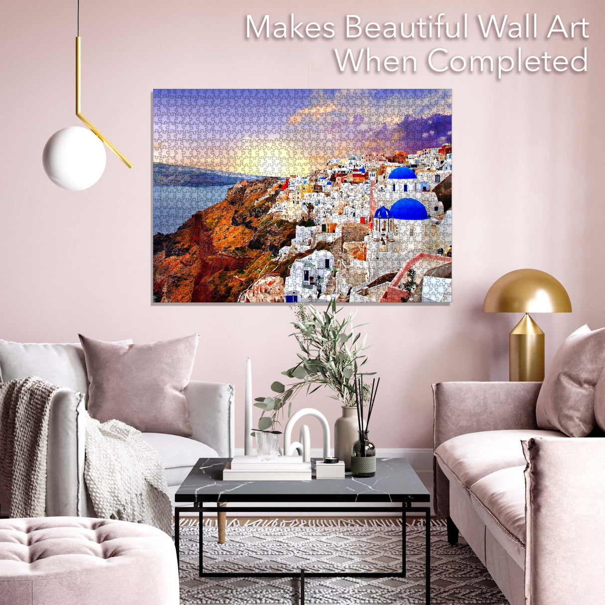 Santorini Jigsaw Puzzle 1000 Piece by Brain Tree Games - Artistic & Scenic - Brain Tree Games LLC - Jigsaw Puzzles - The Puzzle Center -