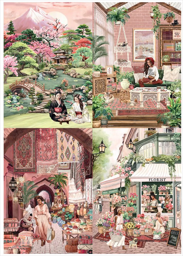 Sarah Reyes 4 x 260 Pieces Jigsaw Puzzles | Magnolia - Jigsaw Puzzles - The Puzzle Center