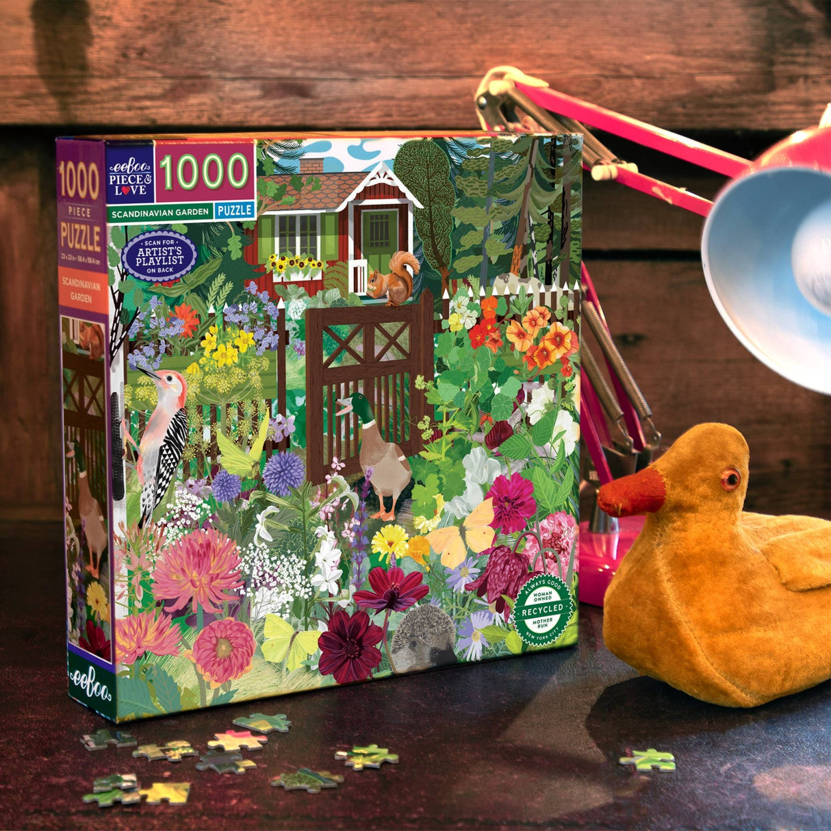 Scandinavian Garden 1000 Piece Jigsaw Puzzle | eeBoo - Jigsaw Puzzles - The Puzzle Center