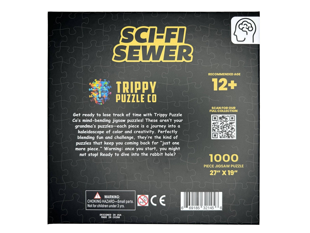Sci - Fi Sewer 1000 Piece Jigsaw Puzzle | Trippy Puzzle Co - Jigsaw Puzzles - The Puzzle Center