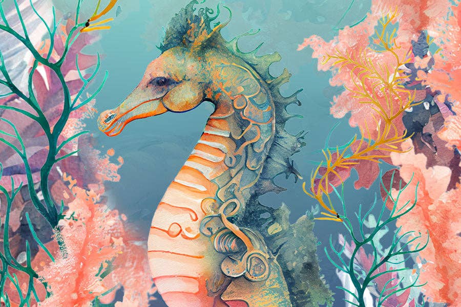 Seahorse - Marine Life Mini Puzzle | Micro Puzzles - Mini Jigsaw Puzzles - The Puzzle Center