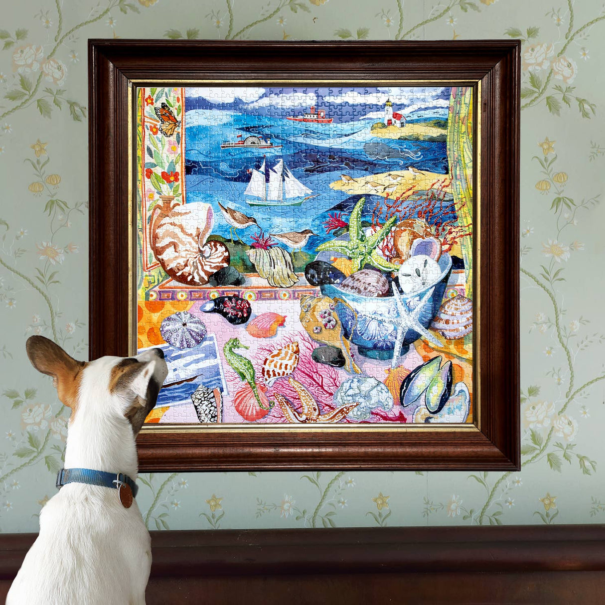 Seashells by the Shore 1000 Piece Jigsaw Puzzle | eeBoo - Jigsaw Puzzles - The Puzzle Center