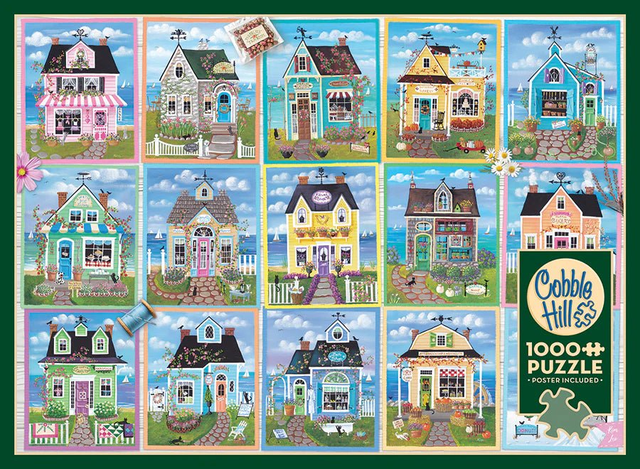 Seaside Shops 1000 Piece Jigsaw Puzzle | Cobble Hill Puzzles - Jigsaw Puzzles - The Puzzle Center