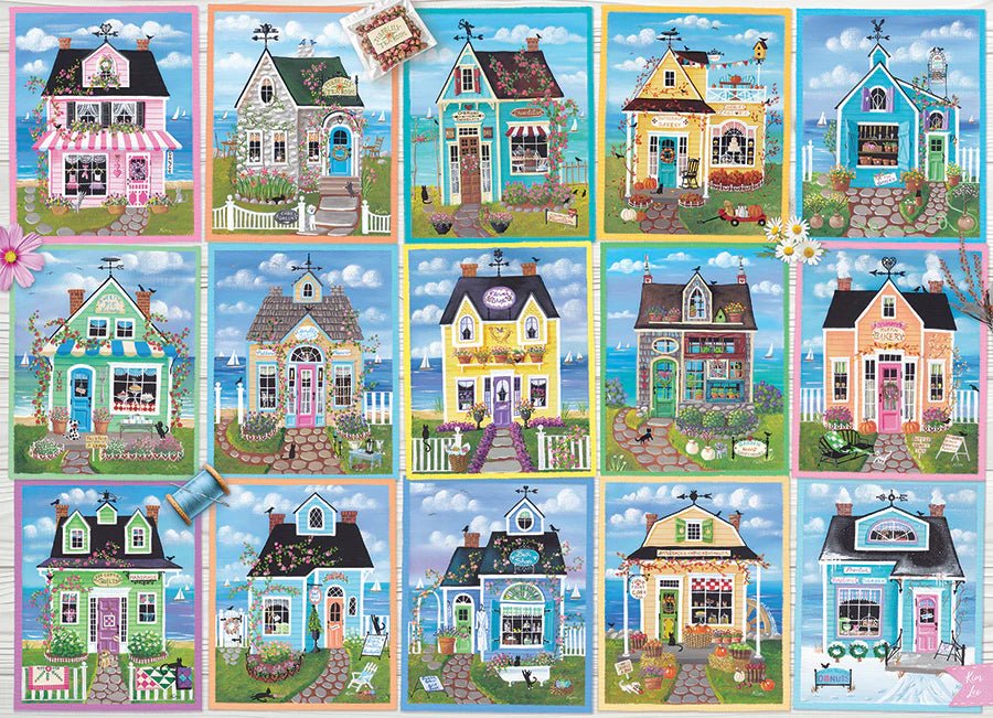 Seaside Shops 1000 Piece Jigsaw Puzzle | Cobble Hill Puzzles - Jigsaw Puzzles - The Puzzle Center