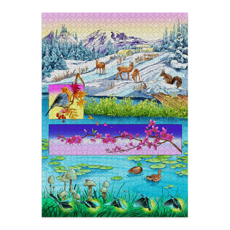 Seasons 1000 Piece Jigsaw Puzzle by Cloudberries - Cloudberries Jigsaw Puzzles - Jigsaw Puzzles - The Puzzle Center -
