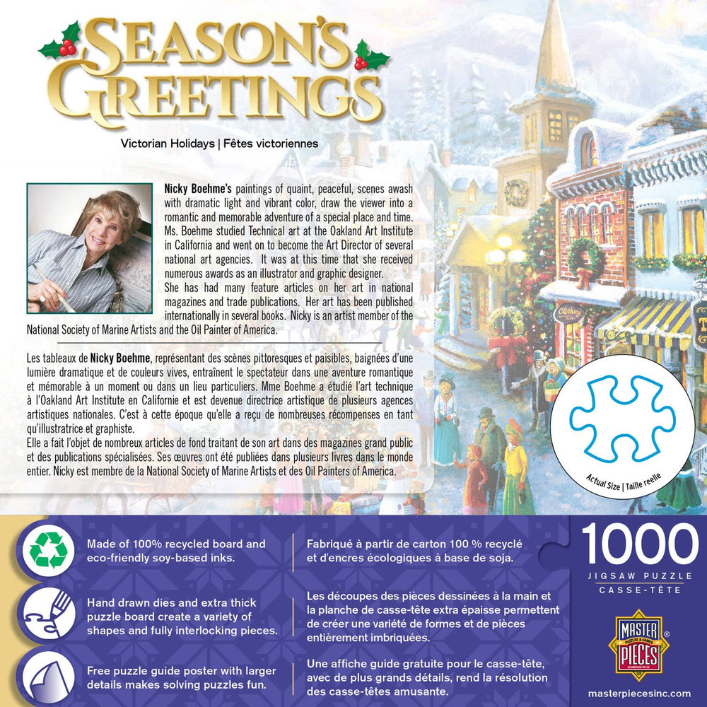 Season's Greetings - Victorian Holidays 1000 Piece Puzzle by MasterPieces - Masterpieces Puzzles - Jigsaw Puzzles
