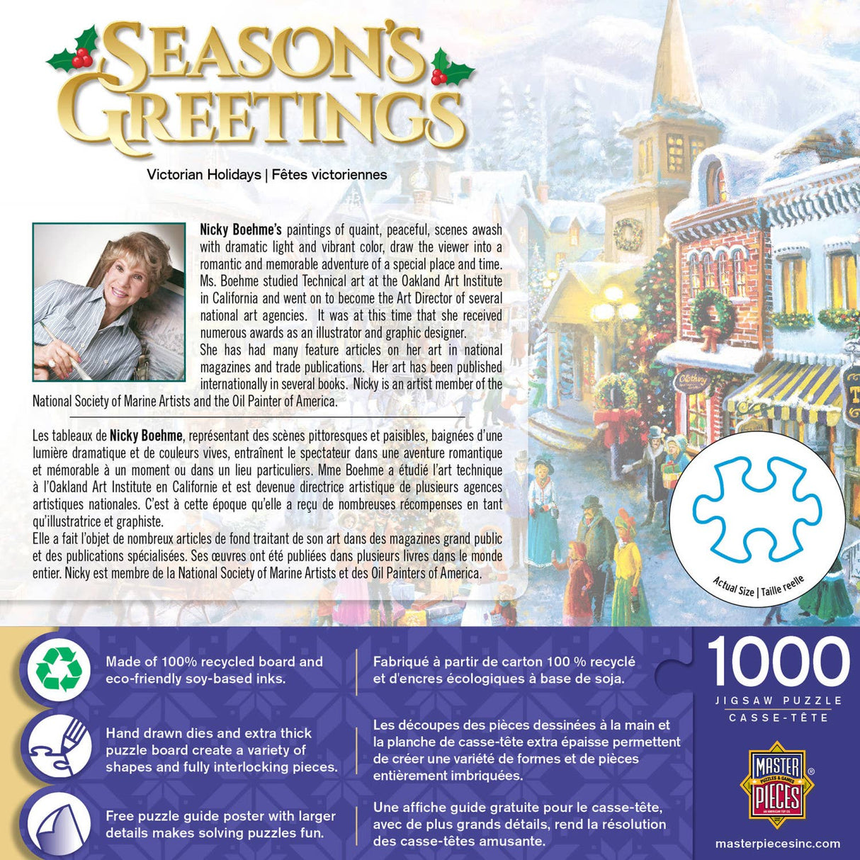 Season's Greetings - Victorian Holidays 1000 Piece Puzzle by MasterPieces - Masterpieces Puzzles - Jigsaw Puzzles