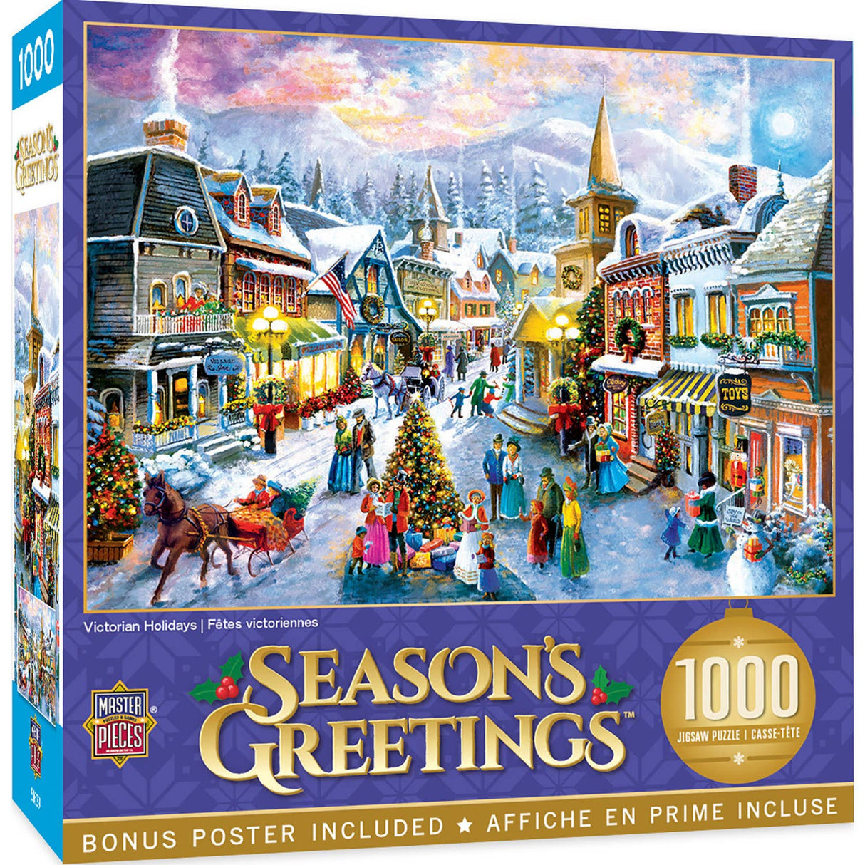 Season's Greetings - Victorian Holidays 1000 Piece Puzzle by MasterPieces - Masterpieces Puzzles - Jigsaw Puzzles