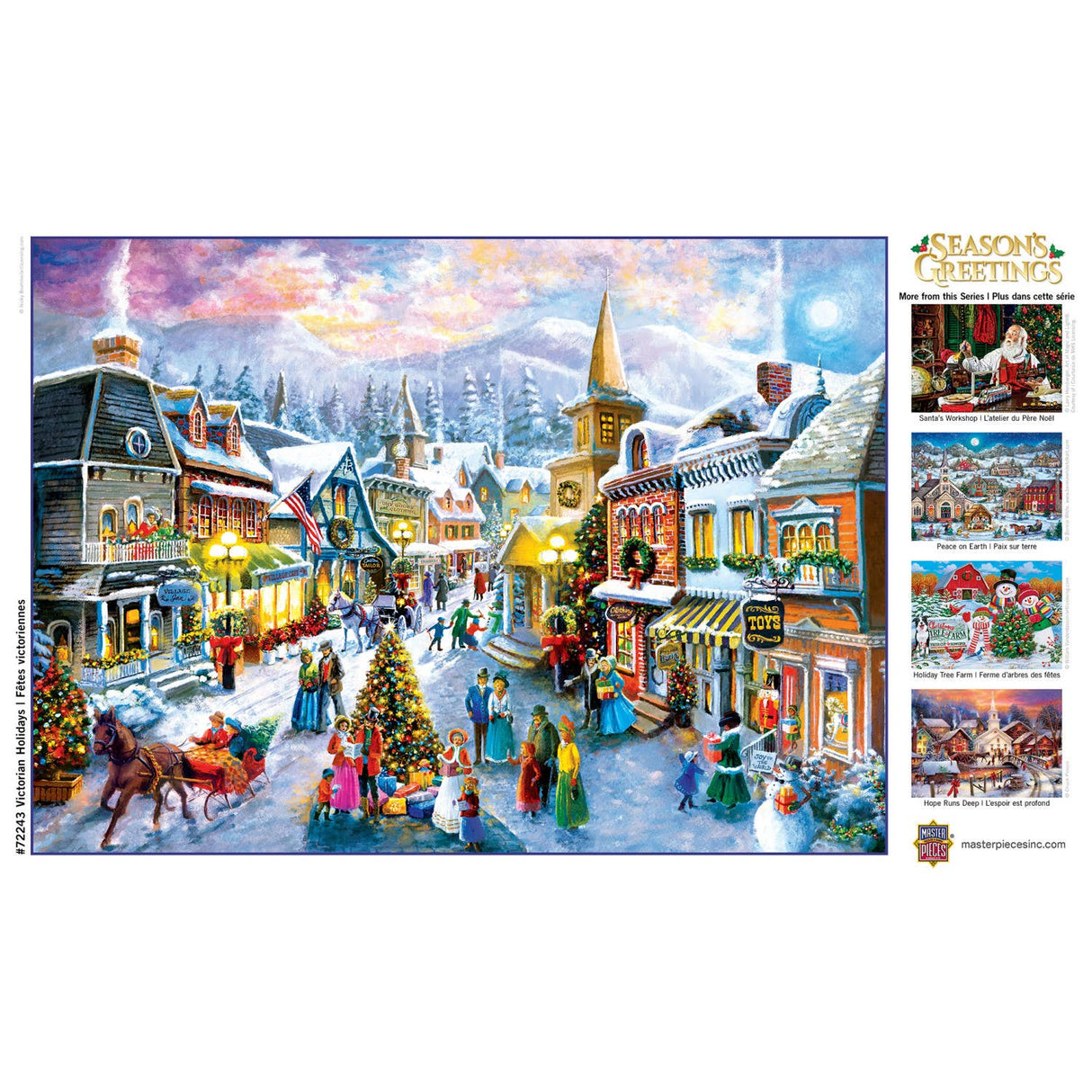 Season's Greetings - Victorian Holidays 1000 Piece Puzzle by MasterPieces - Masterpieces Puzzles - Jigsaw Puzzles