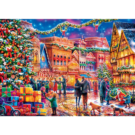 Season's Greetings - Village Square 1000 Piece Puzzle by Masterpieces - Masterpieces Puzzles - Jigsaw Puzzles - The Puzzle Center -