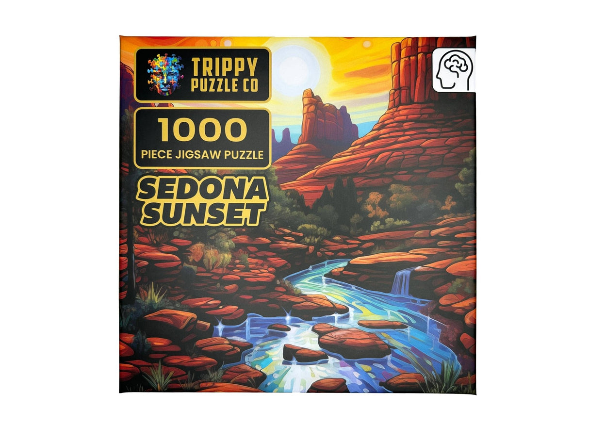 Sedona Sunset 1000 Piece Jigsaw Puzzle | Trippy Puzzle Co - Jigsaw Puzzles - The Puzzle Center