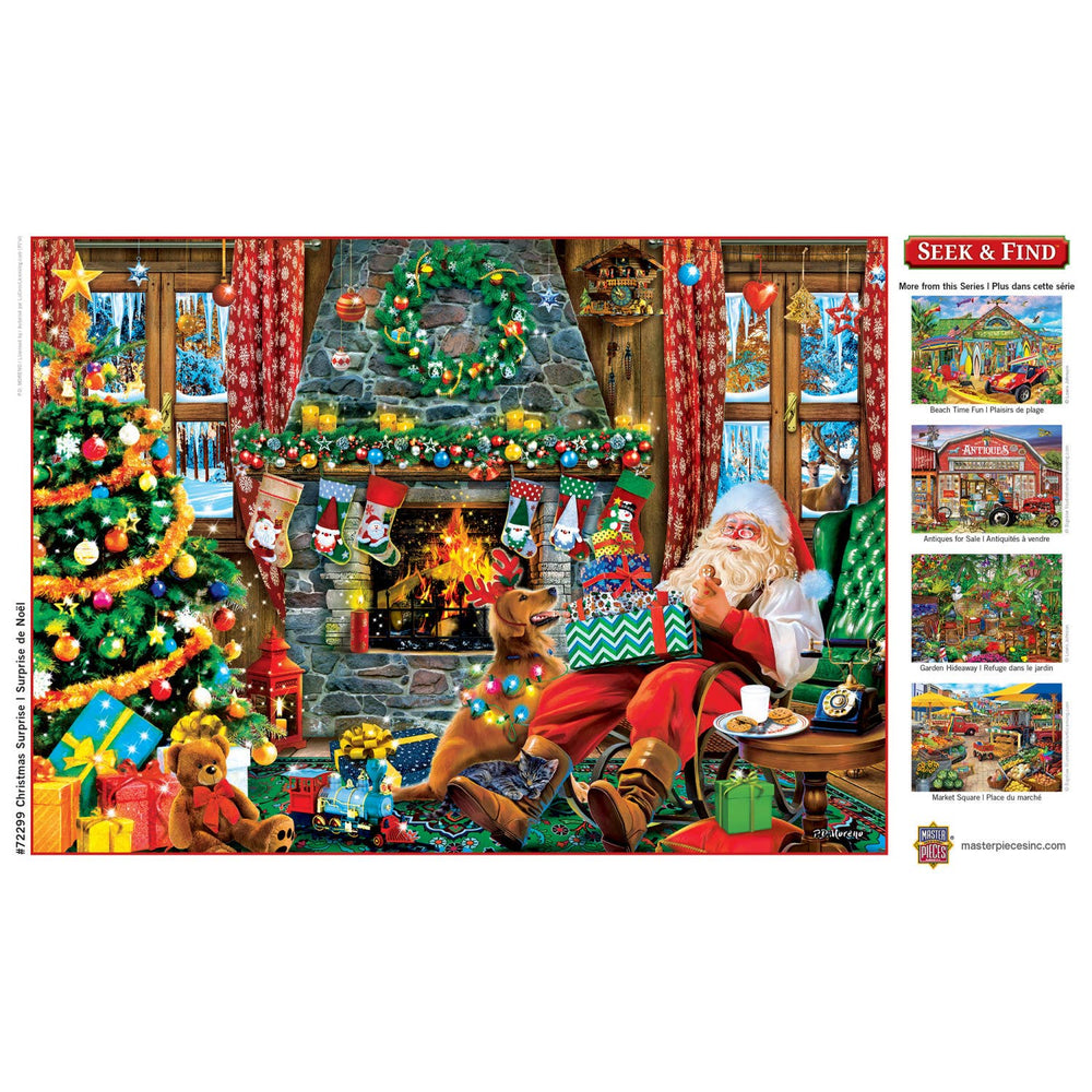 Seek & Find - Christmas Surprise 1000 Piece Puzzle by Masterpieces - Masterpieces Puzzles - Jigsaw Puzzles - The Puzzle Center -