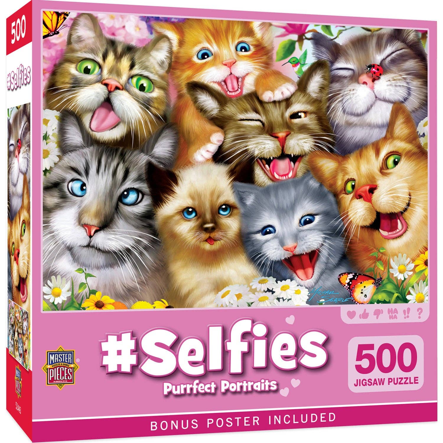 Selfies Purrfect Portraits 500 Pc Puzzle – The Puzzle Center