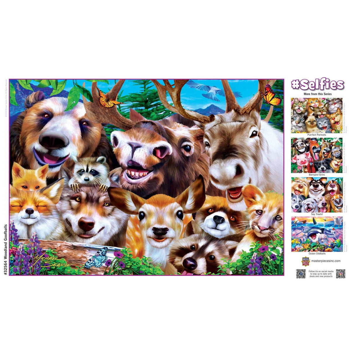 Selfies Woodland Goofballs 500 Piece Jigsaw Puzzle by Masterpieces Puzzles - Masterpieces Puzzles - Jigsaw Puzzles - The Puzzle Center