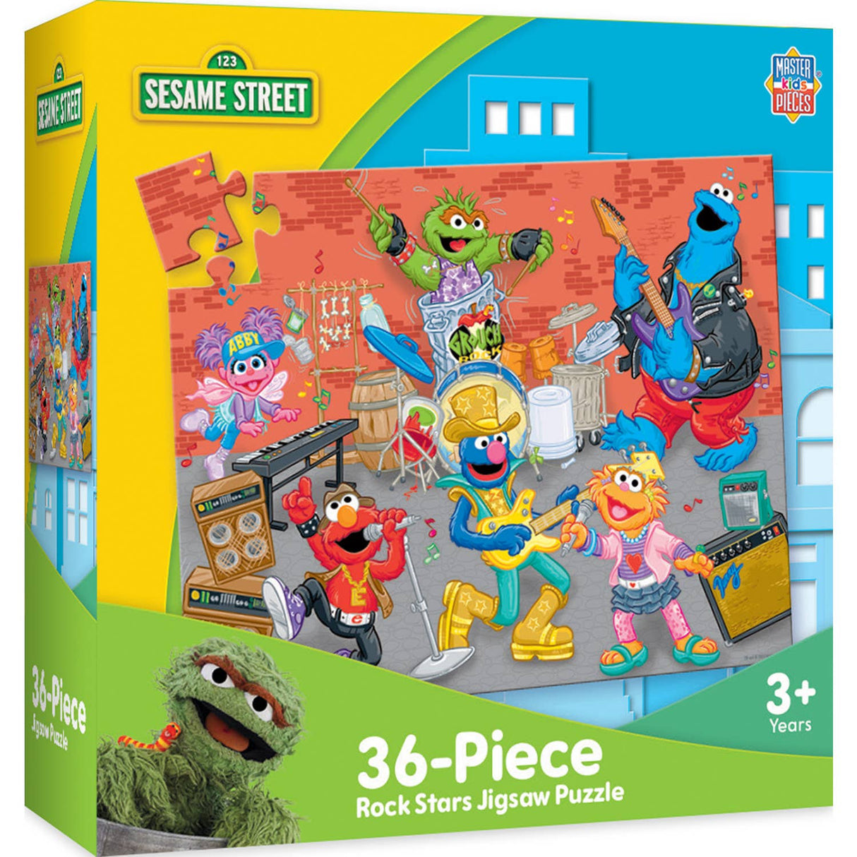 Sesame Street - Rock Stars 36 Piece Puzzle by MasterPieces | Fun Kids Jigsaw Puzzle - Masterpieces Puzzles - Jigsaw Puzzles - The Puzzle Center -
