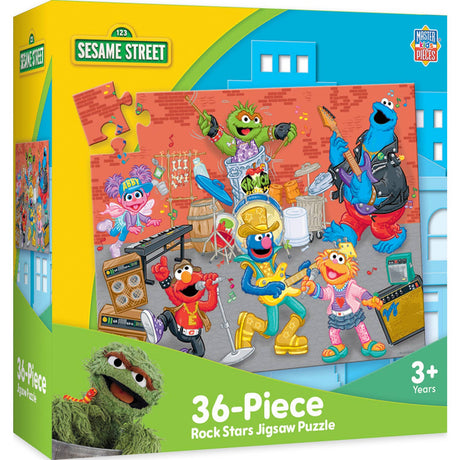 Sesame Street - Rock Stars 36 Piece Puzzle by MasterPieces | Fun Kids Jigsaw Puzzle - Masterpieces Puzzles - Jigsaw Puzzles - The Puzzle Center -