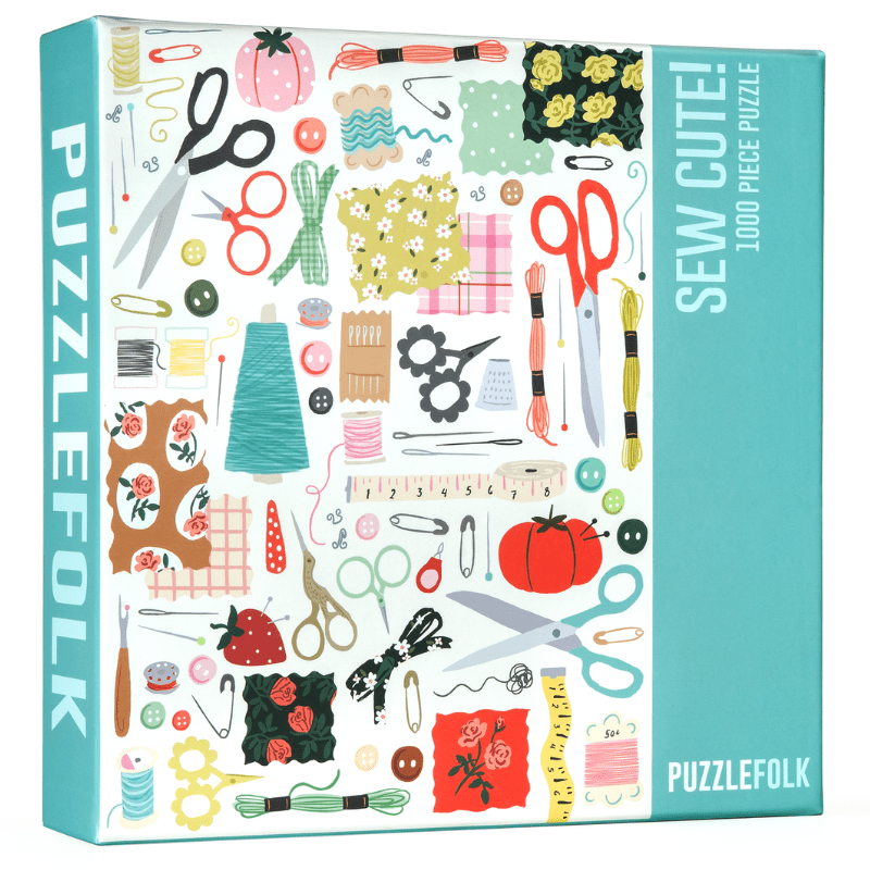 Sew Cute! 1000 Piece Jigsaw Puzzle | Puzzlefolk - Jigsaw Puzzles - The Puzzle Center
