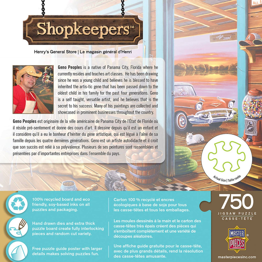 Shopkeepers - Henry's General Store 750 Piece Puzzle by Masterpieces Puzzles - Masterpieces Puzzles - Jigsaw Puzzles - The Puzzle Center