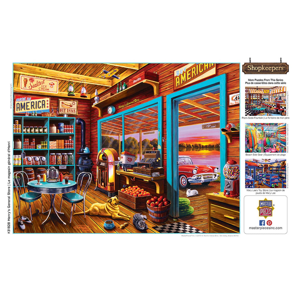 Shopkeepers - Henry's General Store 750 Piece Puzzle by Masterpieces Puzzles - Masterpieces Puzzles - Jigsaw Puzzles - The Puzzle Center