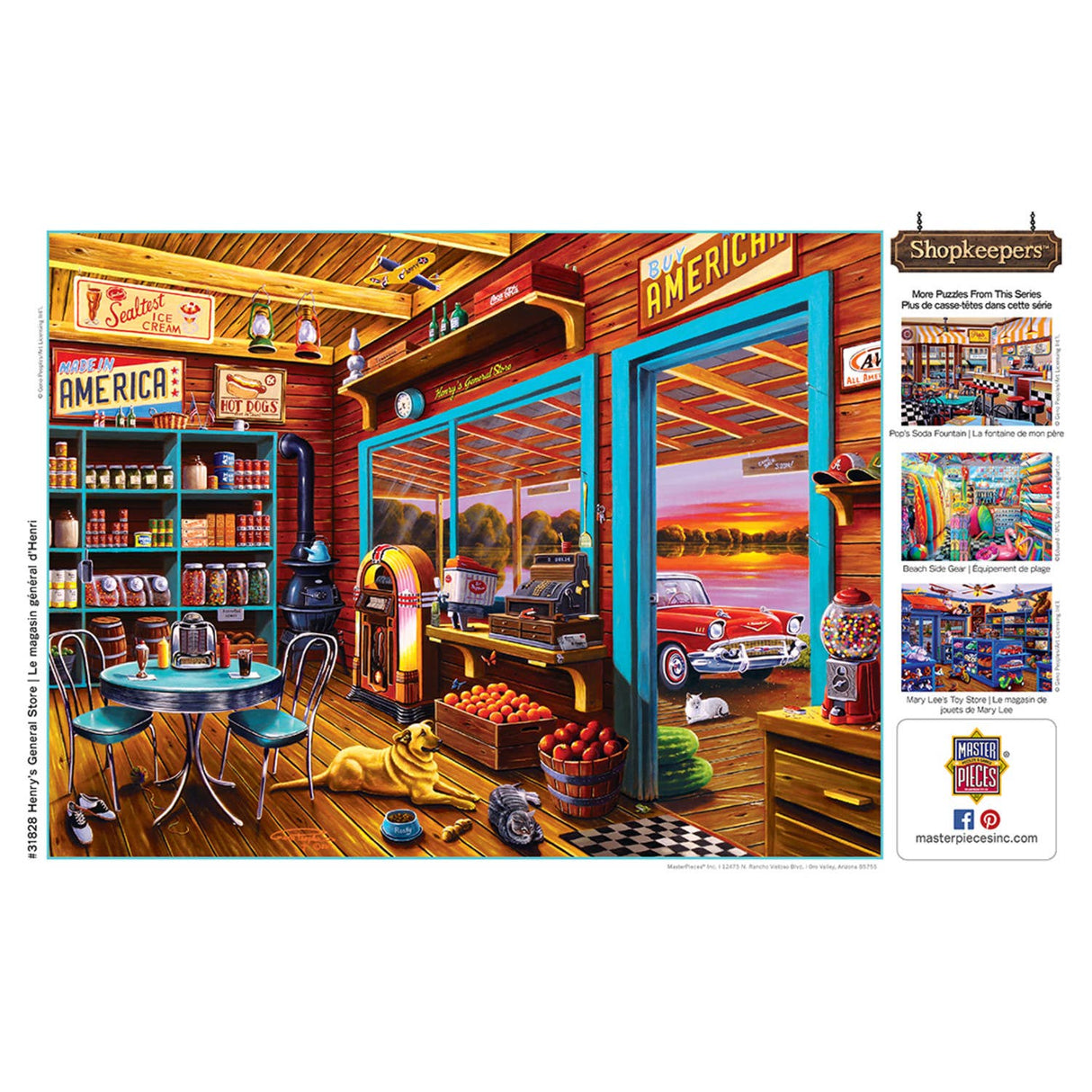 Shopkeepers - Henry's General Store 750 Piece Puzzle by Masterpieces Puzzles - Masterpieces Puzzles - Jigsaw Puzzles - The Puzzle Center