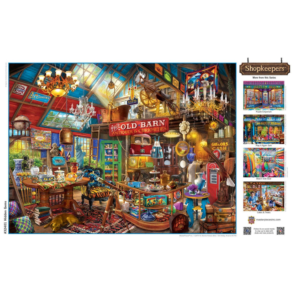 Shopkeepers - Hidden Gems 750 Piece Puzzle by Masterpieces - Masterpieces Puzzles - Jigsaw Puzzles - The Puzzle Center -