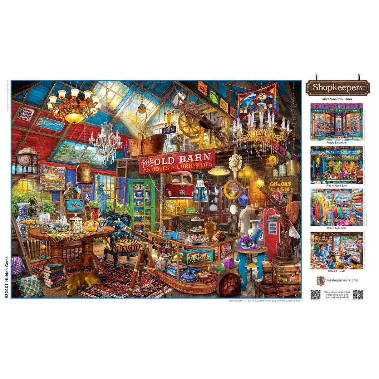 Shopkeepers - Hidden Gems 750 Piece Puzzle by Masterpieces - Masterpieces Puzzles - Jigsaw Puzzles - The Puzzle Center -