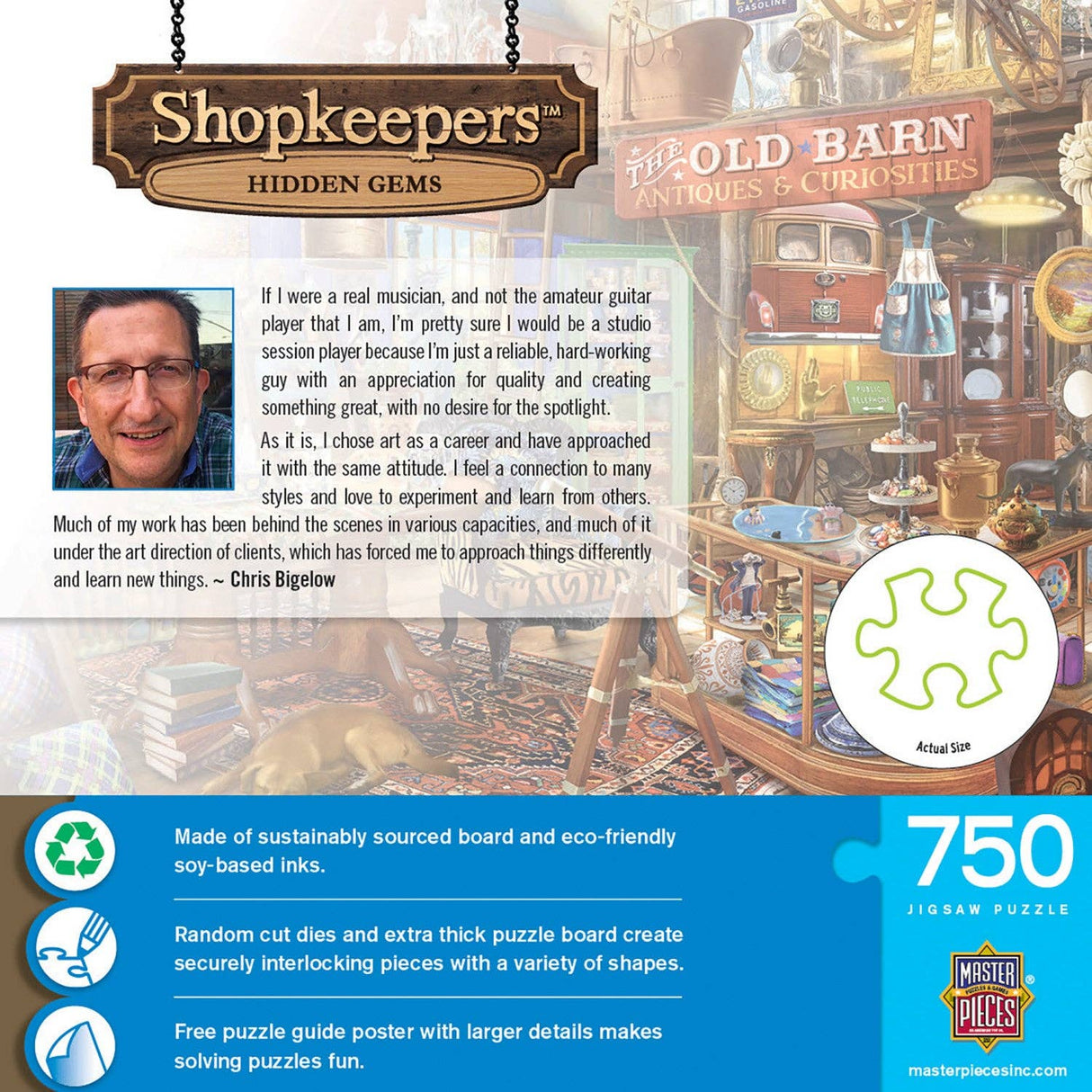 Shopkeepers - Hidden Gems 750 Piece Puzzle by Masterpieces - Masterpieces Puzzles - Jigsaw Puzzles - The Puzzle Center -