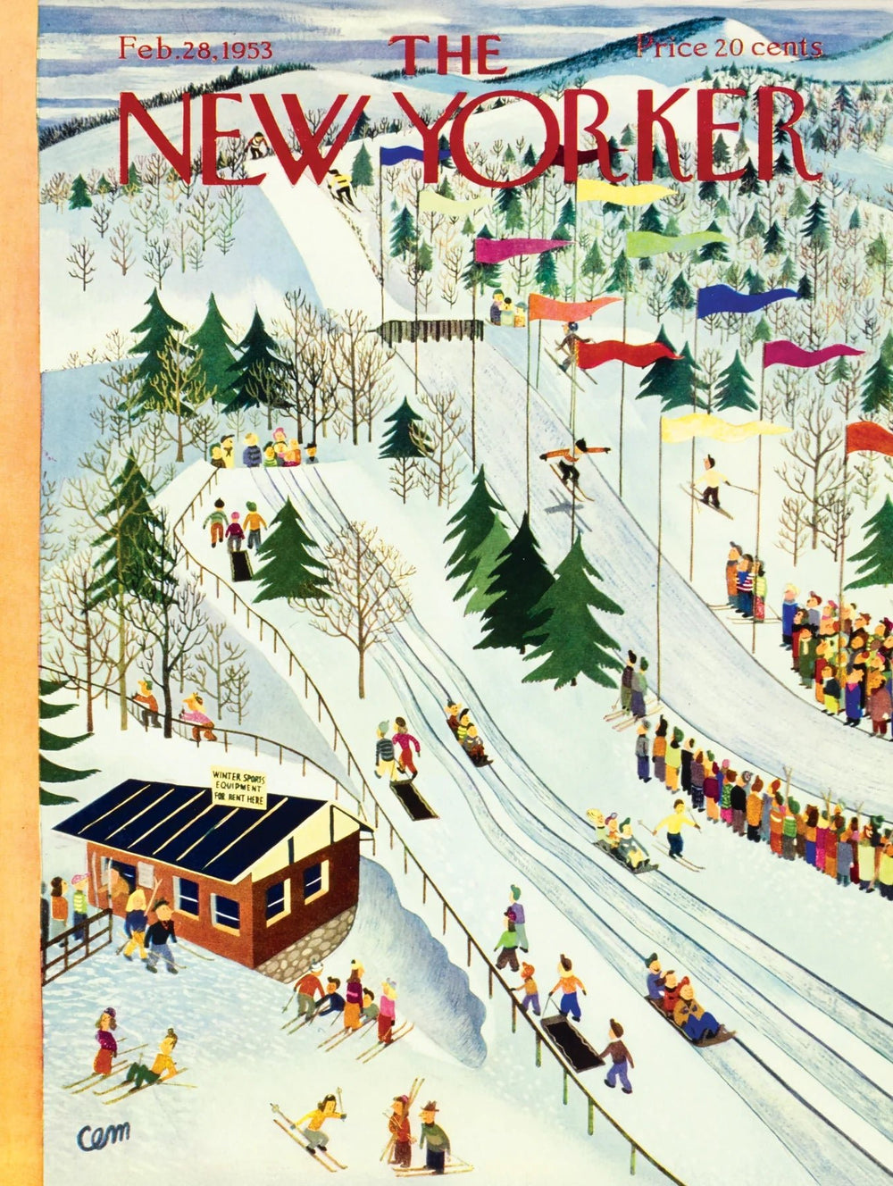 Sledding and Skiing 1000 Piece Jigsaw Puzzle | New York Puzzle Company - Jigsaw Puzzles - The Puzzle Center