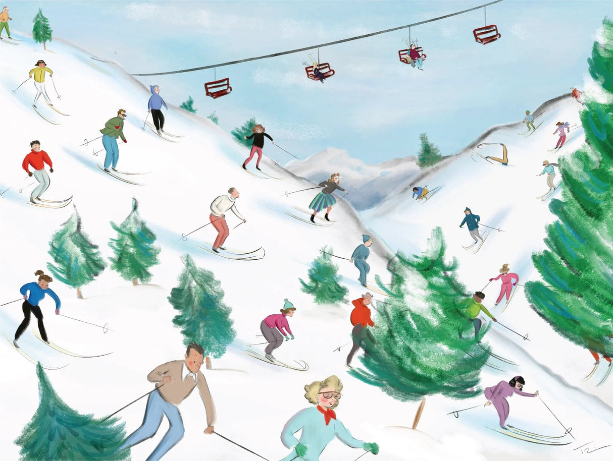 Slippery Slopes 500 Piece Jigsaw Puzzle | New York Puzzle Company - Jigsaw Puzzles - The Puzzle Center