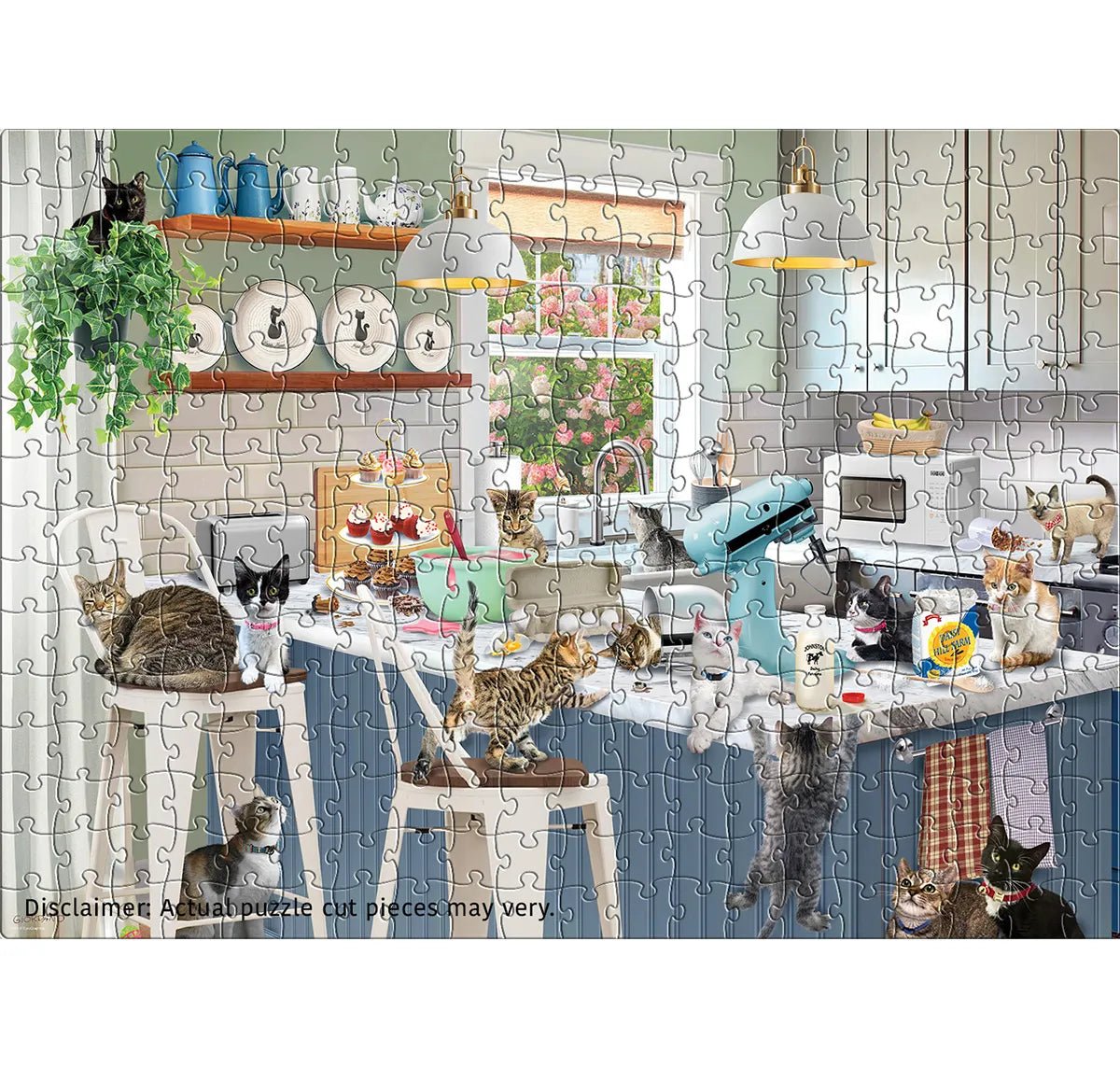 Sloppy Kitten Kitchen 300 Piece Jigsaw Puzzle | Eurographics - Jigsaw Puzzles - The Puzzle Center