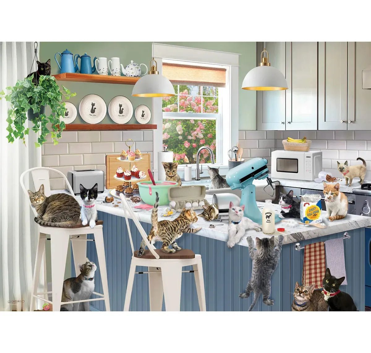 Sloppy Kitten Kitchen 300 Piece Jigsaw Puzzle | Eurographics - Jigsaw Puzzles - The Puzzle Center