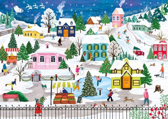 Snow City 1000 Piece Jigsaw Puzzle | Magnolia Puzzles - Magnolia - Jigsaw Puzzles - The Puzzle Center