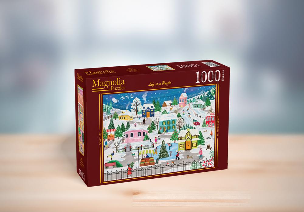 Snow City 1000 Piece Jigsaw Puzzle | Magnolia Puzzles - Magnolia - Jigsaw Puzzles - The Puzzle Center