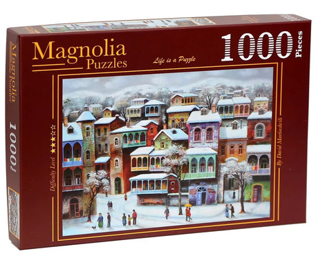 Snow In Old Tbilisi 1000 Piece Jigsaw Puzzle | Magnolia Puzzles - Magnolia - Jigsaw Puzzles - The Puzzle Center