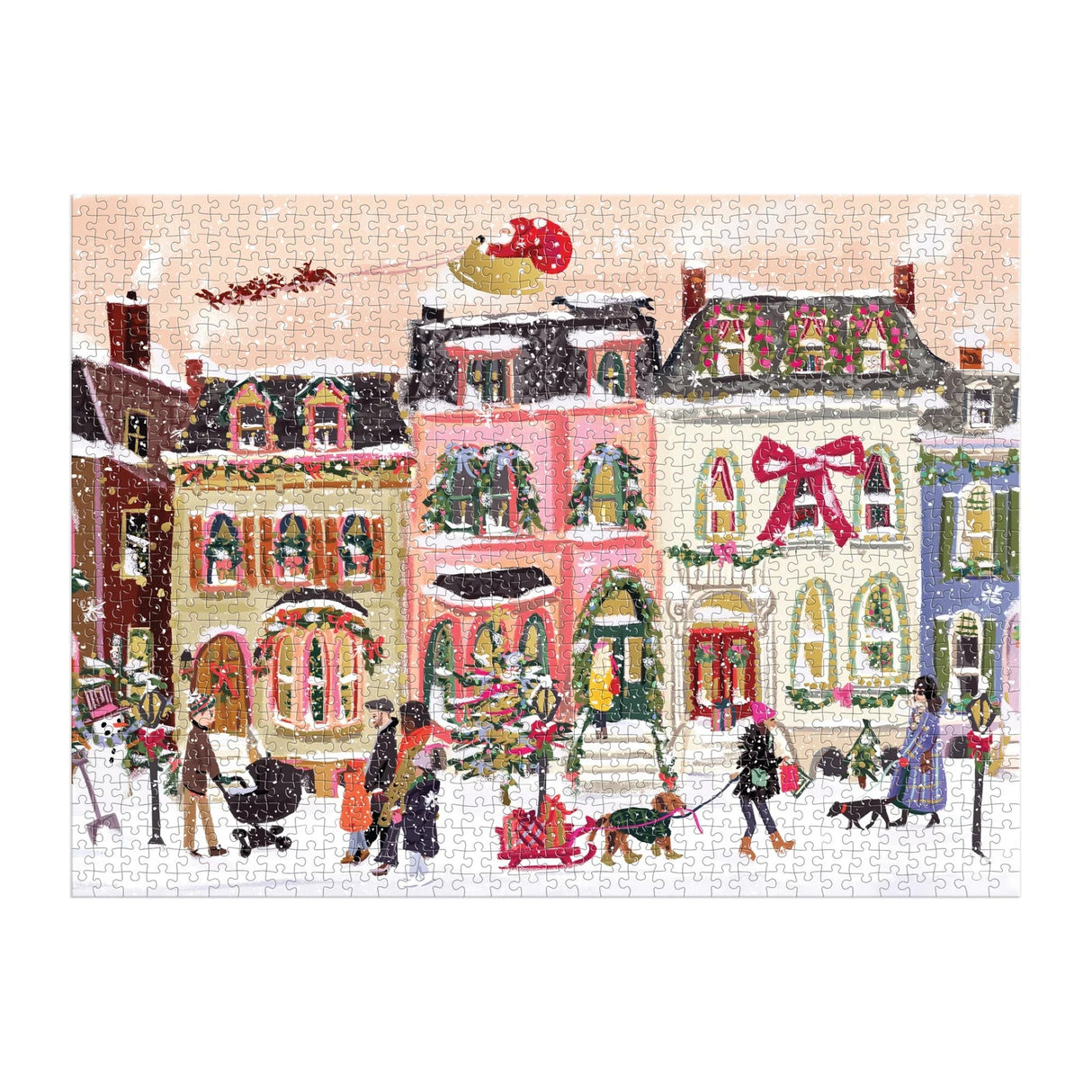 Snowfall on Main Street 1000 Piece Jigsaw Puzzle | Galison - Jigsaw Puzzles - The Puzzle Center
