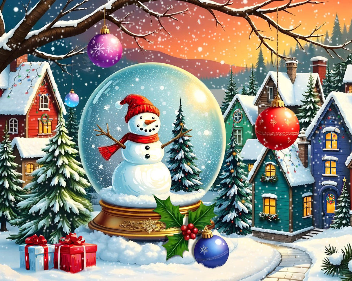 Snowman Snow Globe 1000 Piece Jigsaw Puzzle | Springbok Puzzles - Springbok Puzzles - Jigsaw Puzzles - The Puzzle Center