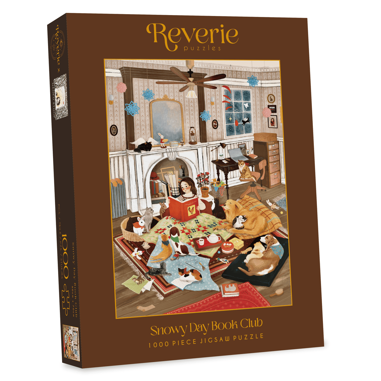 Snowy Day Book Club 1000 Piece Jigsaw Puzzle | Reverie Puzzles - Jigsaw Puzzles - The Puzzle Center