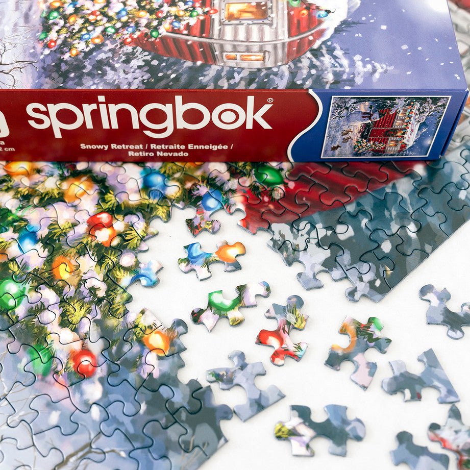 Snowy Retreat 1000 Piece Jigsaw Puzzle by Springbok Puzzles - Springbok Puzzles - Jigsaw Puzzles - The Puzzle Center -