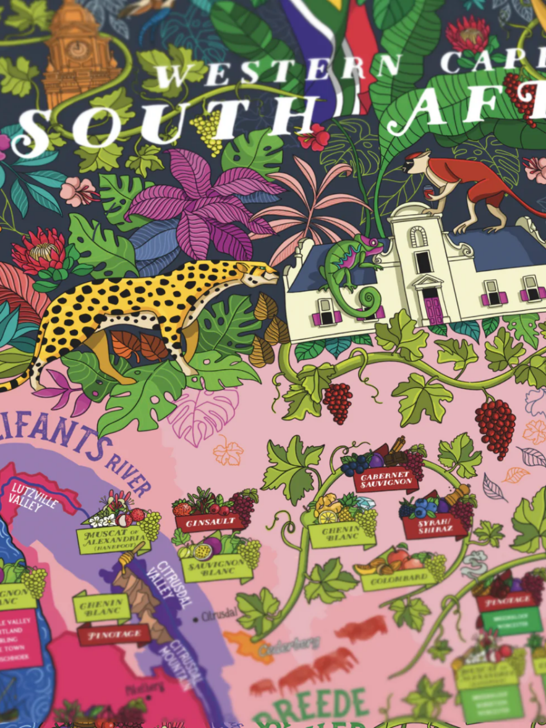 South Africa Wine 1000 Piece Jigsaw Puzzle | Water & Wines - Jigsaw Puzzles - The Puzzle Center