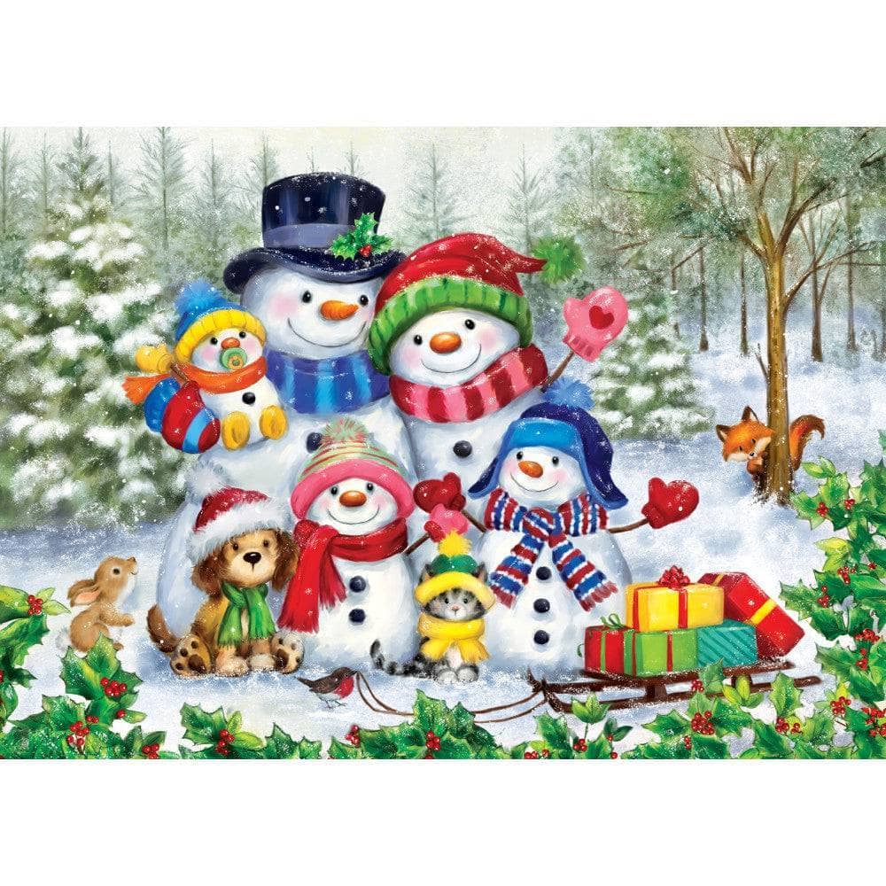 Sparkle & Shine - Frosty Family Moments 500 Piece Glitter Jigsaw Puzzle | Masterpieces Puzzles - Jigsaw Puzzles - The Puzzle Center