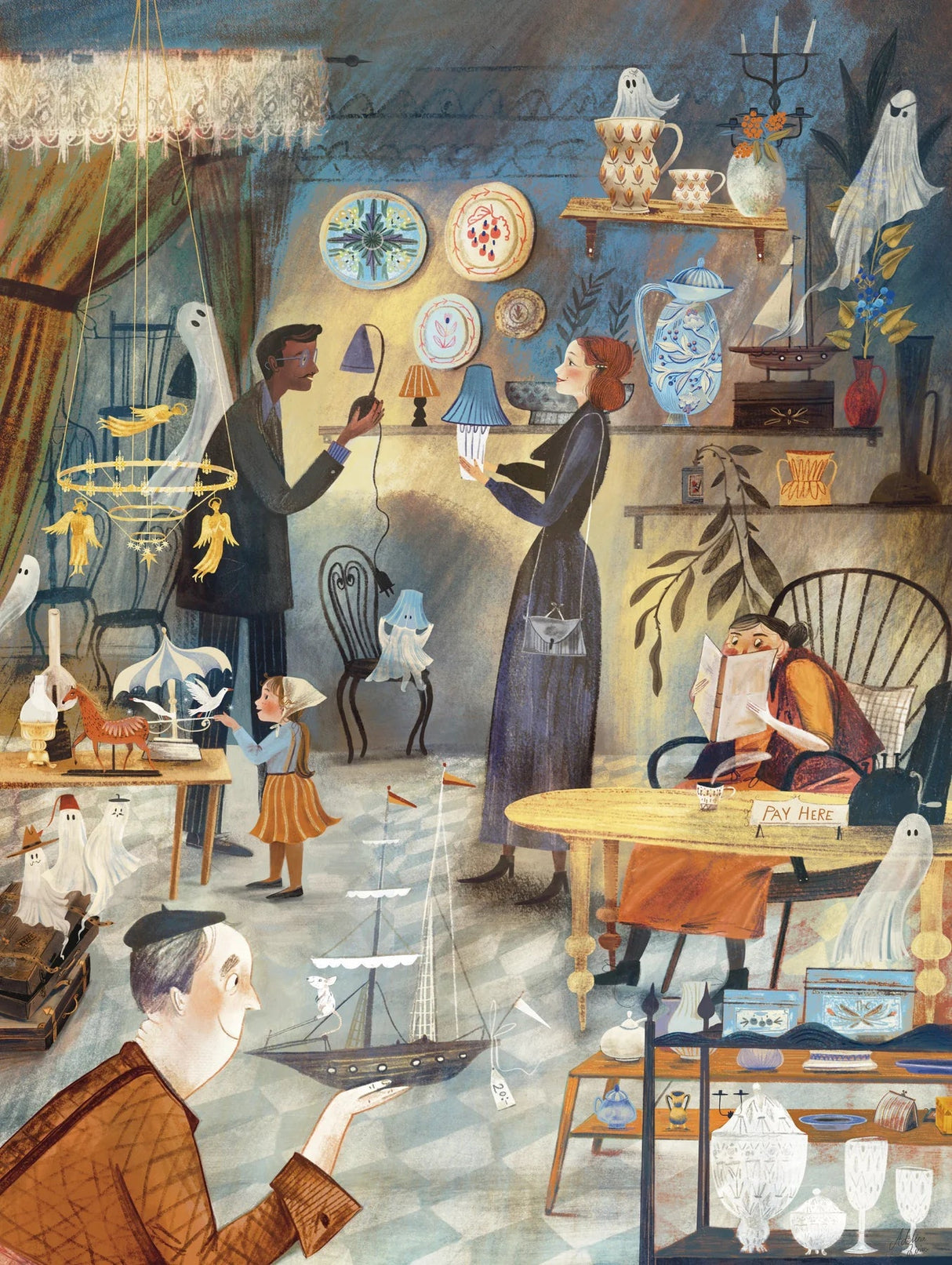 Spooky Shop 1000 Piece Jigsaw Puzzle | New York Puzzle Company - Jigsaw Puzzles - The Puzzle Center