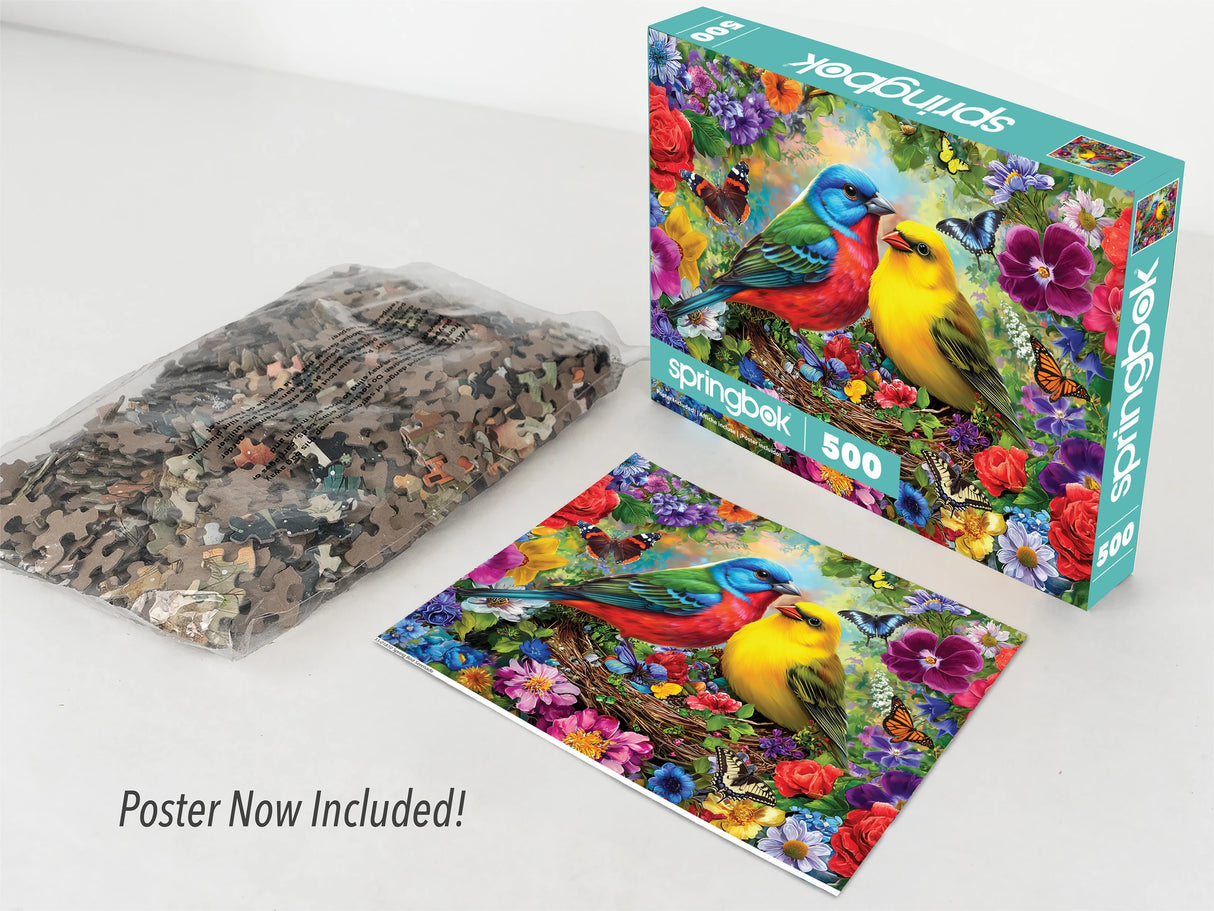 Spring Birds Serenade 500 Piece Jigsaw Puzzle | Springbok Puzzles