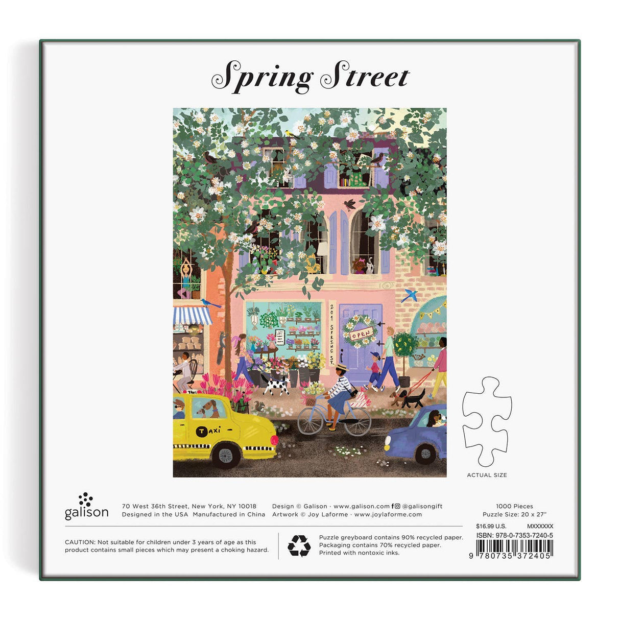 Spring Street 1000 Piece Jigsaw Puzzle by Galison Puzzles - Galison - Jigsaw Puzzles - The Puzzle Center