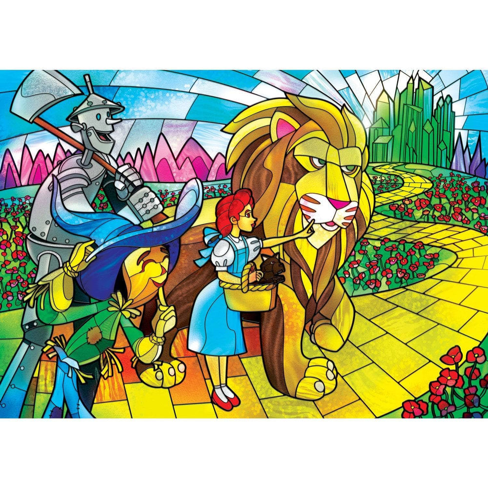 Stained Glass Wizard of Oz 500 Piece Jigsaw Puzzle | Masterpieces Puzzles - Masterpieces Puzzles - Jigsaw Puzzles - The Puzzle Center