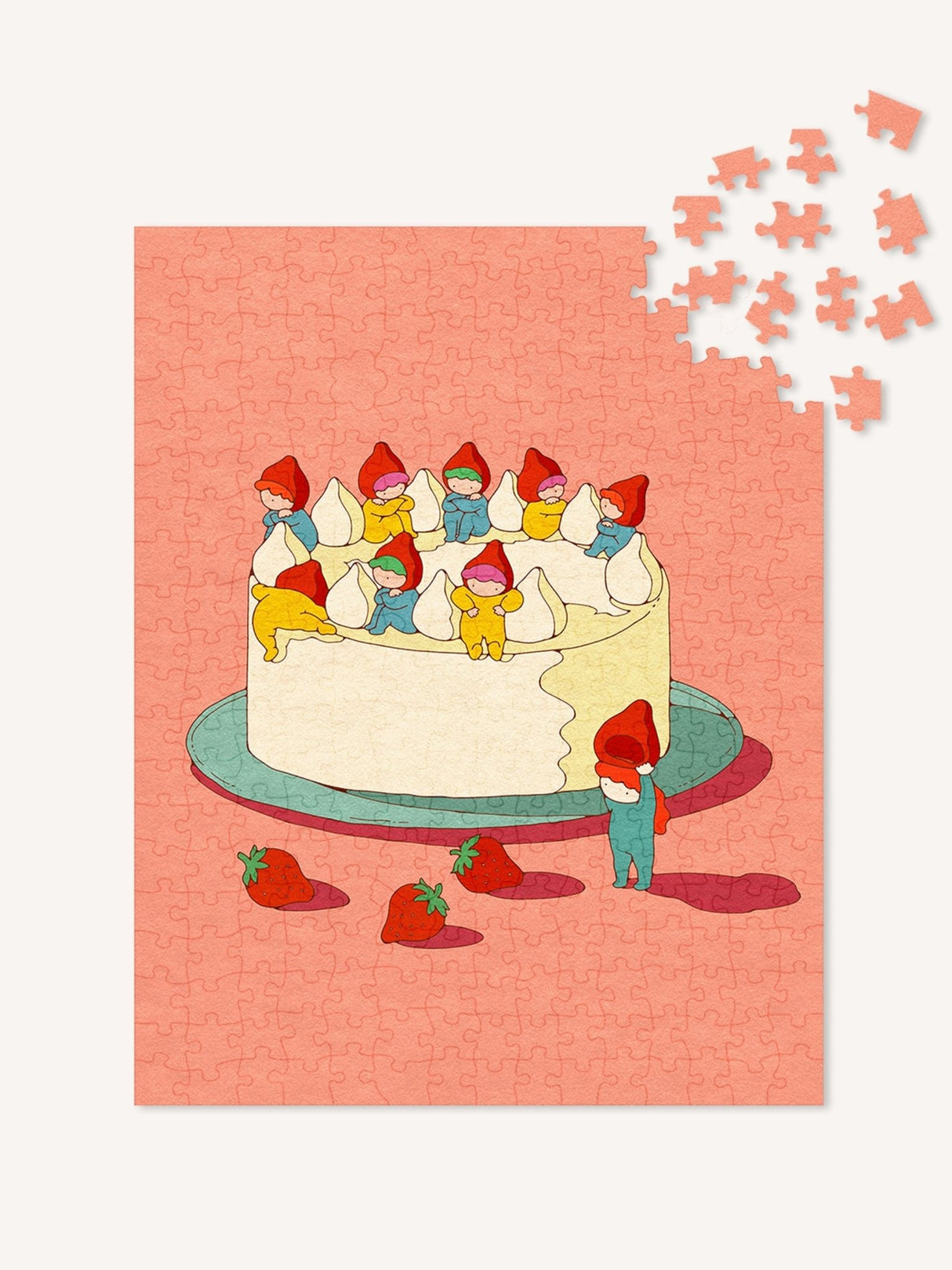 Strawberry Cake 300 Piece Jigsaw Puzzle | The Puzzle Theory - Jigsaw Puzzles - The Puzzle Center