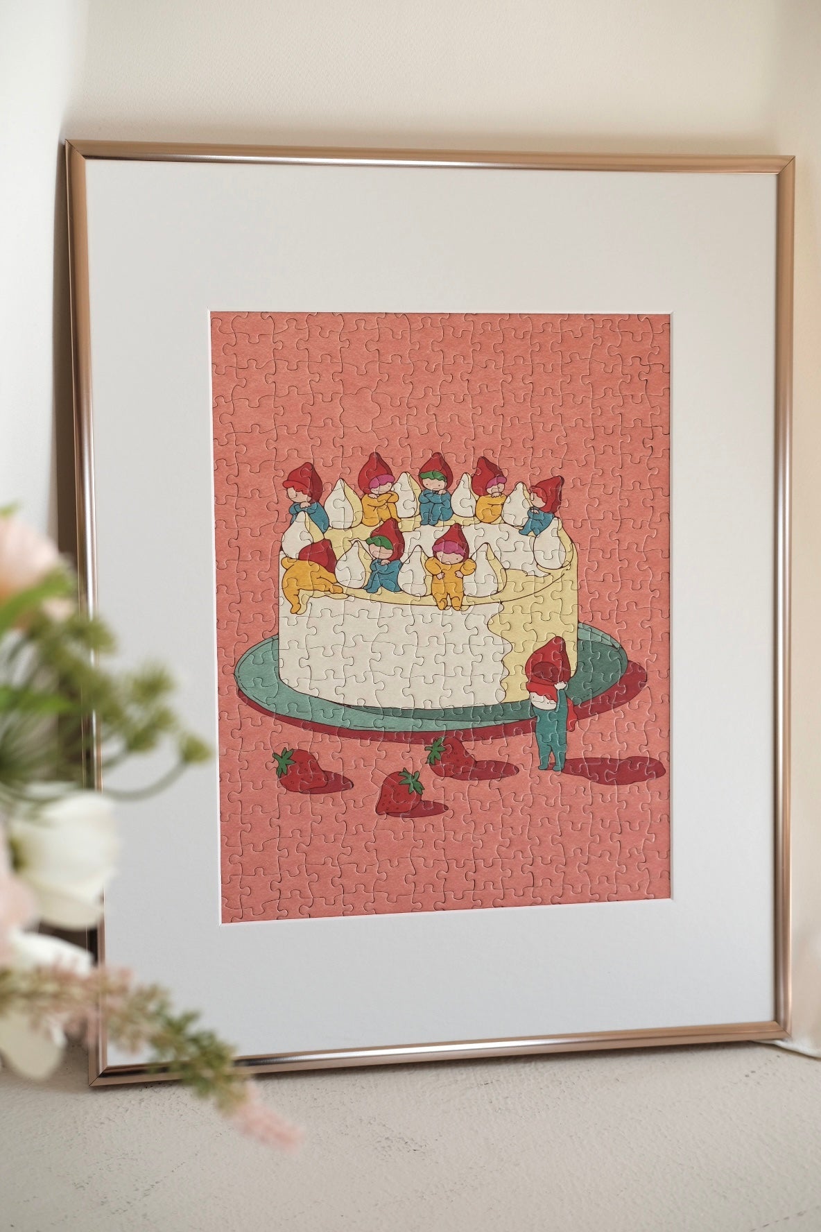 Strawberry Cake 300 Piece Jigsaw Puzzle | The Puzzle Theory - Jigsaw Puzzles - The Puzzle Center