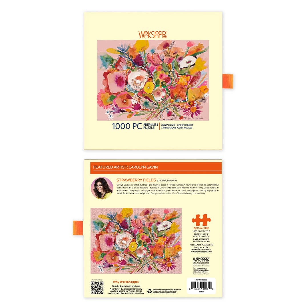 Strawberry Fields 1000 Piece Jigsaw Puzzle | WerkShoppe - Jigsaw Puzzles - The Puzzle Center