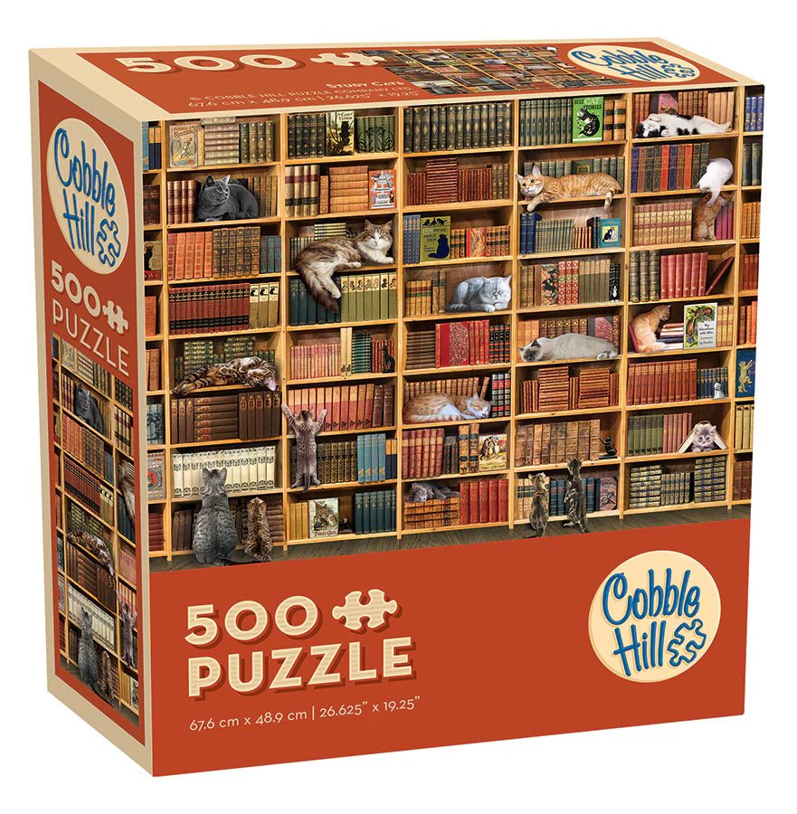 Study Cats 500 Piece Jigsaw Puzzle | Cobble Hill - Jigsaw Puzzles - The Puzzle Center