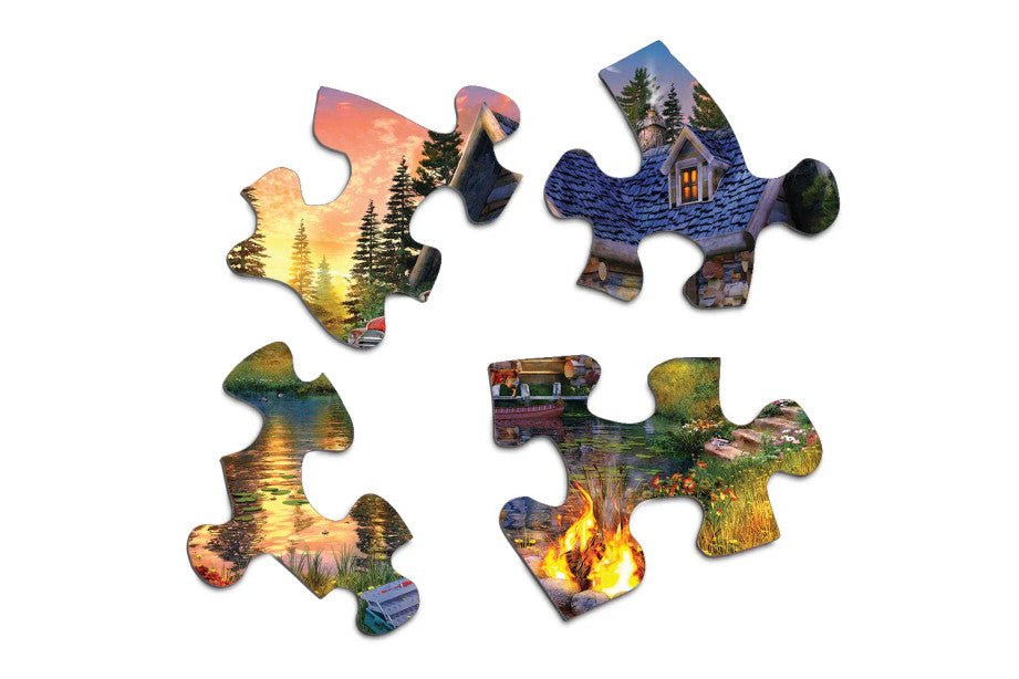 Sun Kissed Cabin 500 Piece Jigsaw Puzzle by Springbok Puzzles - Springbok Puzzles - Jigsaw Puzzles - The Puzzle Center